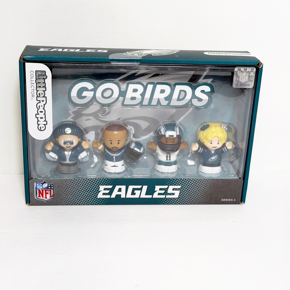 Fisher-Price Little People Collector Philadelphia Eagles NFL Green Go Birds New